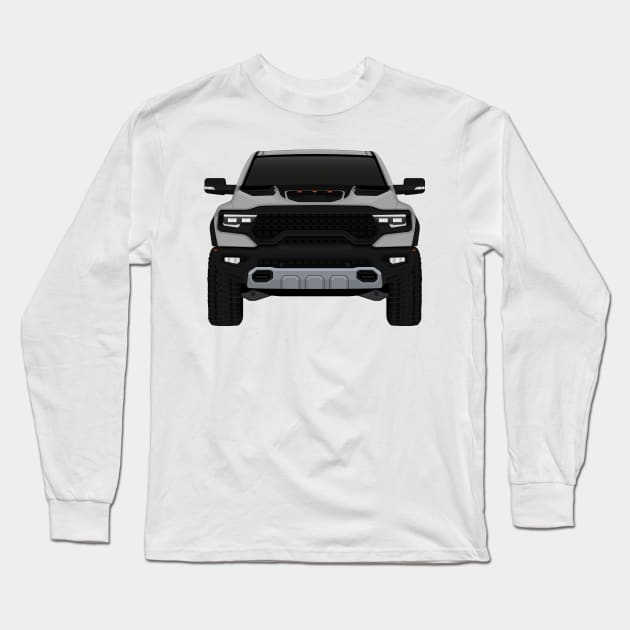 Ram Silver + Black Long Sleeve T-Shirt by VENZ0LIC